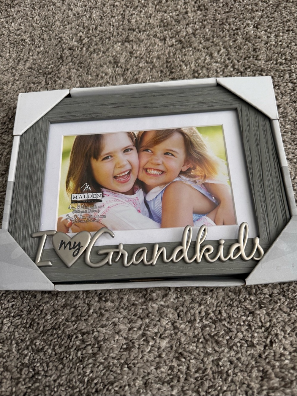 Malden 'My Grandkids' Gray Picture Frame